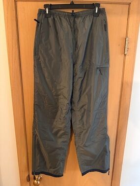 Gap Vintage 90’s Y2K Wind Pants Nylon Loose Fit Gorpcore Army Green Size XS